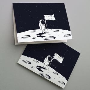 Worlds Away Astronaut I Miss You Cards - 24 Pack
