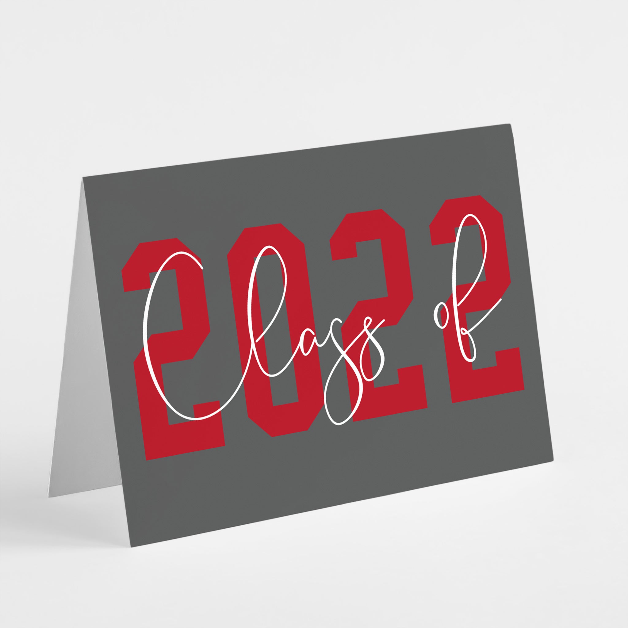 Graduation Cards - 24 Pack Columbus Ohio Red & Gray College High Schol ...