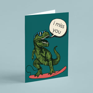 Dinosaur I Miss You Cards - 24 Pack