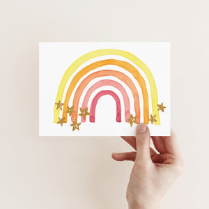 Cheerful Rainbow Greeting Cards - 24 Pack