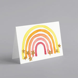 Cheerful Rainbow Greeting Cards - 24 Pack