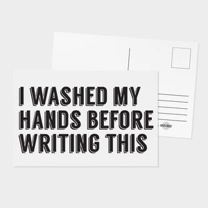 Social Distancing Postcards - I Washed My Hands - 32 Pack