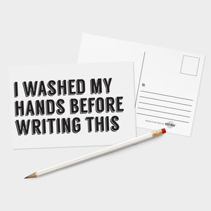 Social Distancing Postcards - I Washed My Hands - 32 Pack