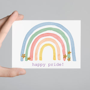 Happy Pride Pastel Rainbow Postcards - 32 Pack