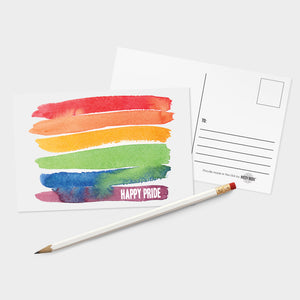 Rainbow Happy Pride Postcards - 32 Pack