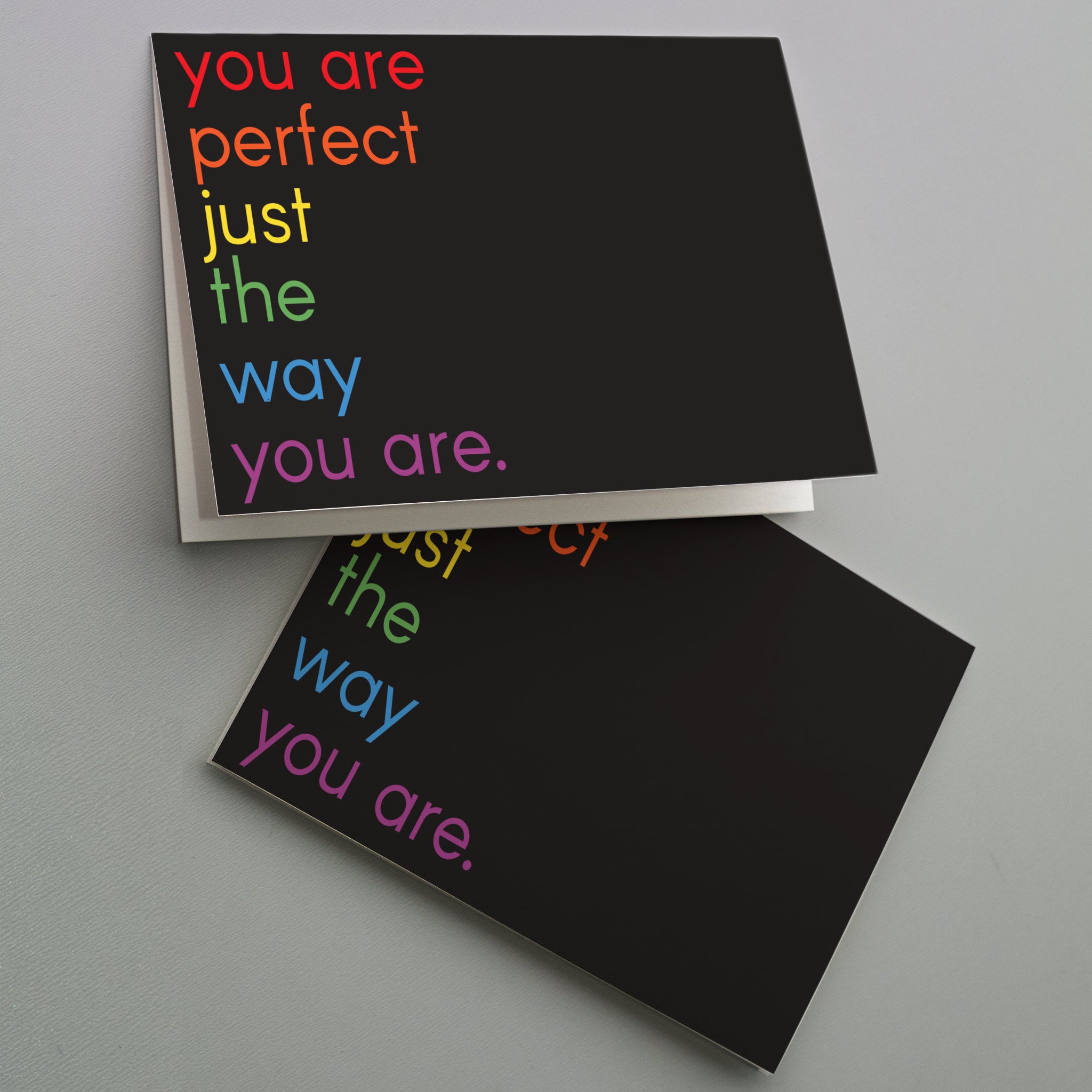 Gay Pride Greeting Cards Perfect The Way you Are Rainbow Stationery 24