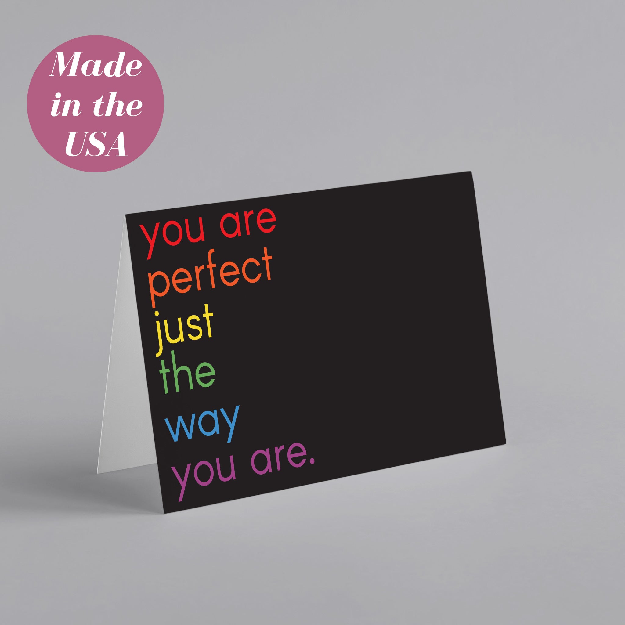 Gay Pride Greeting Cards Perfect The Way you Are Rainbow Stationery 24