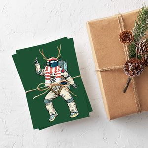 Dancing Astronaut Christmas Cards - 24 Pack