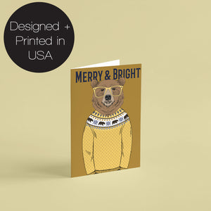 Funny Animal Christmas Cards - 24 Pack