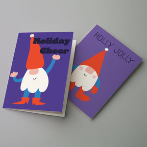 24 Uplifting Elf Christmas Cards in 4 Fun Colorful Designs + Envelopes