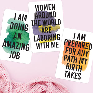 Birth Affirmations | 16 Cards for Positive Labor & Childbirth