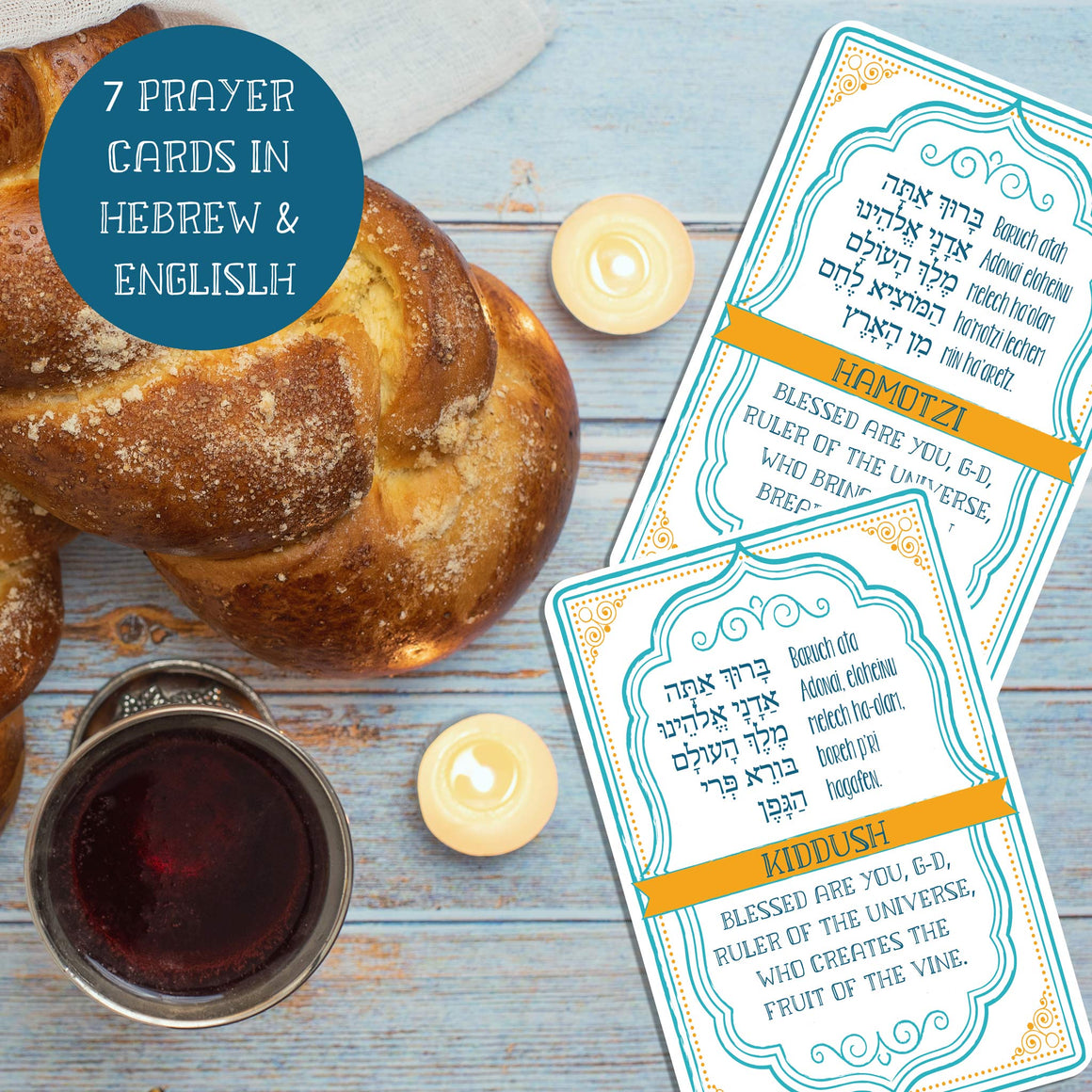 Daily & Weekly Jewish Blessing Cards
