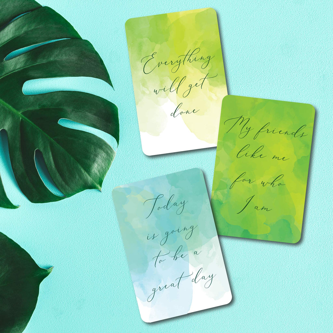 Daily Affirmation Cards | Deck of 18 Uplifting Cards