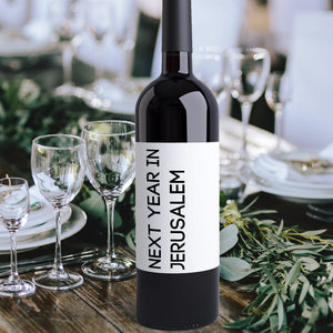 Passover Wine Bottle Labels - 8 Pack