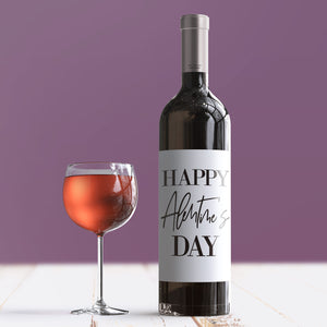 Naughty Valentine's Day Wine Label + Card