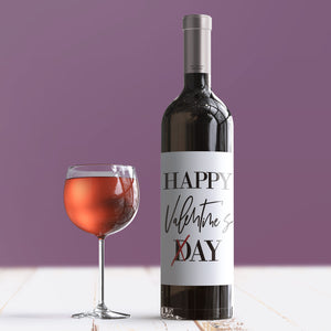 Naughty Valentine's Day Wine Label + Card