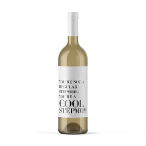 Cool Step Mom Mother's Day Wine Label + Card