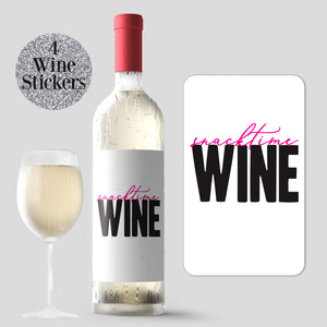 All Day Drinking Wine Labels - 4 Pack