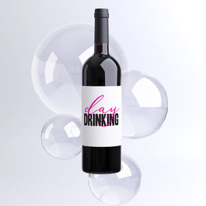 Day Drinking Wine Labels - 4 Pack