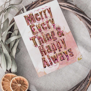 Ritzy Rose Holiday Cards