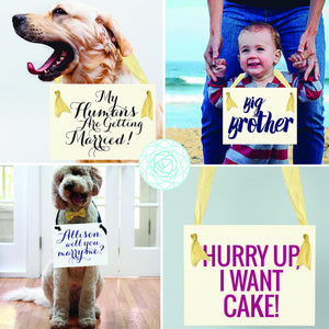 Mommy Will You Marry Daddy? Proposal Banner for Dog or Child