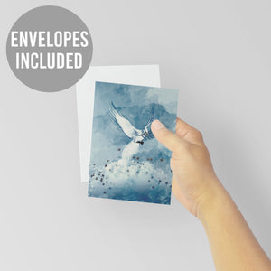 24 Dove w/ Olive Branch Symbolizing Peace and Forgiveness Cards + Envelopes