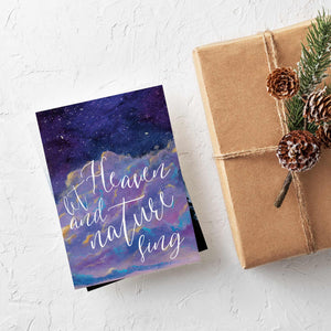 24 Modern Watercolor Religious Christmas Cards + Envelopes
