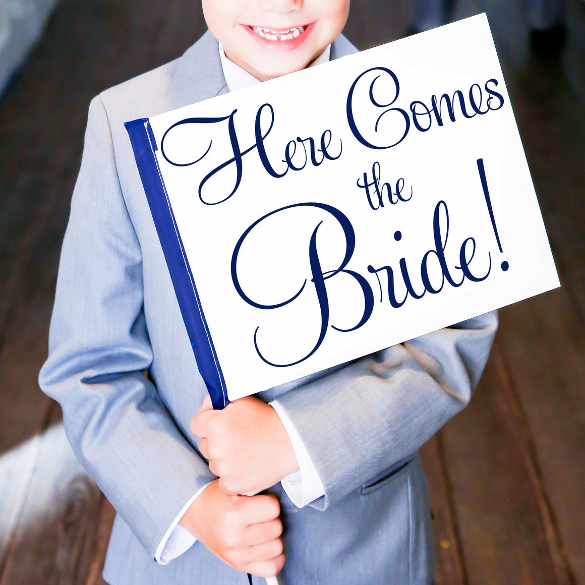 Here Comes The Bride Wedding Sign | Ring Bearer