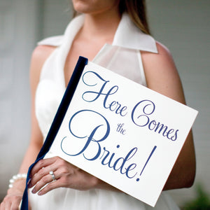 Here Comes The Bride Wedding Sign | Ring Bearer