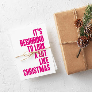 24 Hot Pink Christmas Cards in 6 Modern Designs