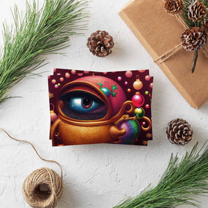 24 Out of This World Abstract Christmas Cards + Envelopes