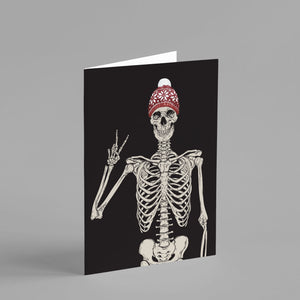 Skeleton Christmas Cards Peace Signs - 24 Pack
