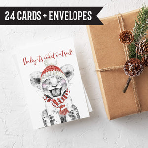 Adorable Animals in Hats Holiday Cards - 24 Pack