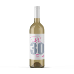 30th Birthday Wine Labels - 4 Pack