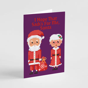 24 Arcade Video Game Character Christmas Cards in 6 Colorful Pixelated Designs + Envelopes