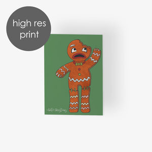 24 I Hate Christmas Gingerbread Men - Anti-Christmas Cards in 2 Color Ways w/ Envelopes
