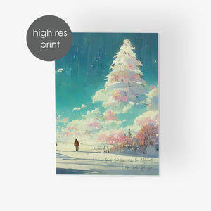 24 Supportive Sympathy Holiday Cards + Envelopes